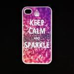 Iphone 4 Case - Keep Calm Sparkle Iphone 4s Case,..