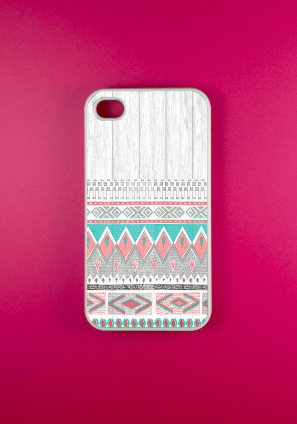 Iphone 4 Case - Aztec Pattern Iphone 4s Case, Iphone Case, Iphone 4 Cover