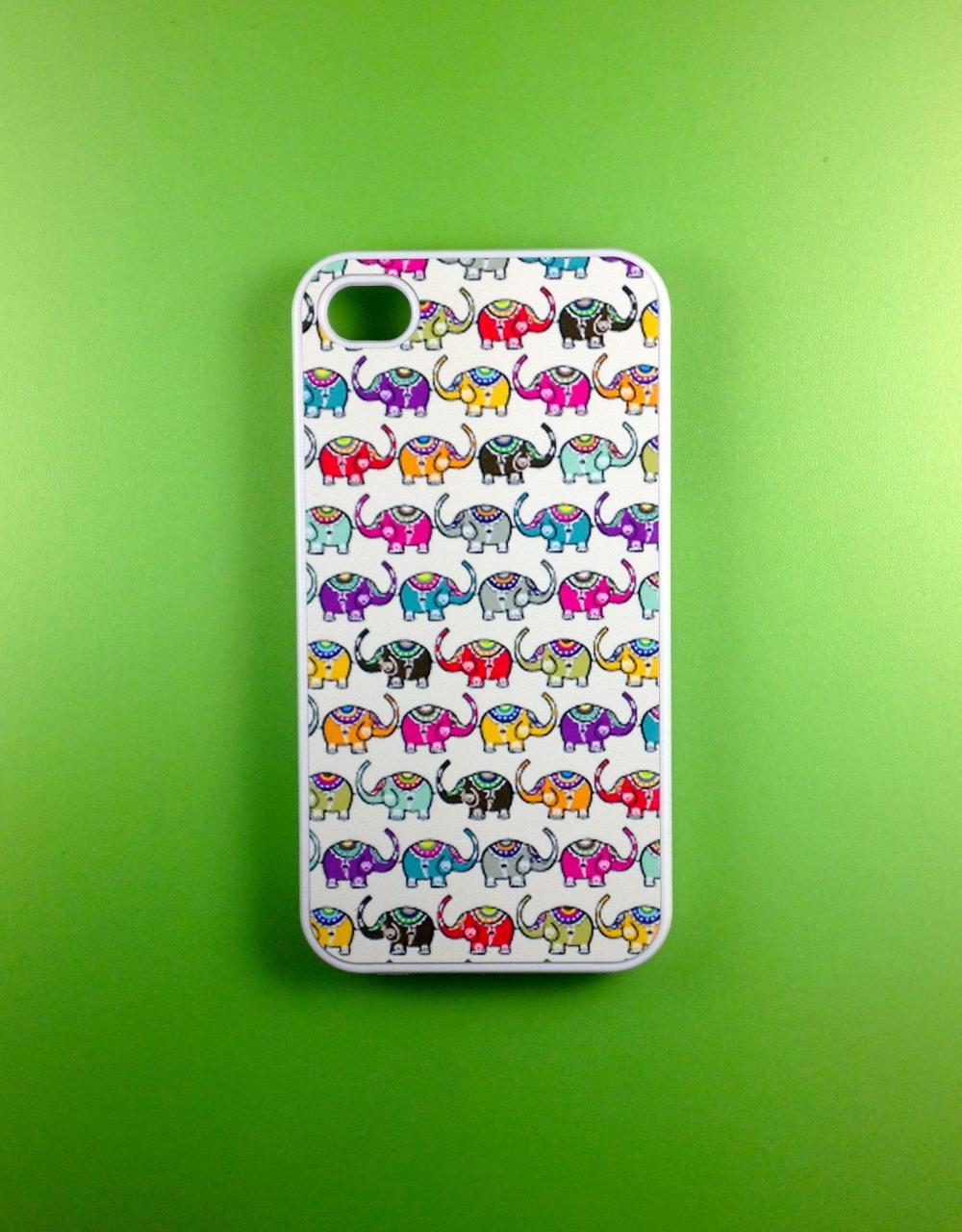 Iphone 4 Case - Elephants Iphone 4s Case, Iphone Case, Iphone 4 Cover